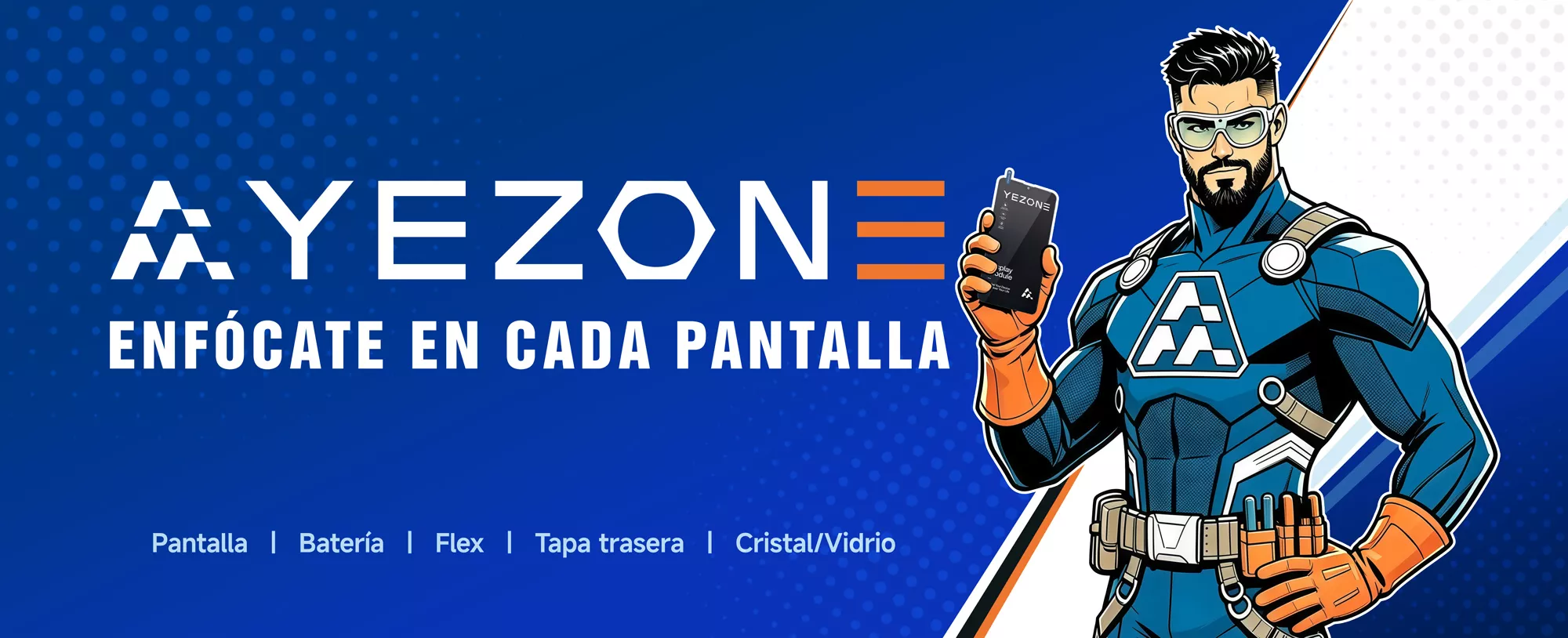 Enfócate en cada pantalla.
