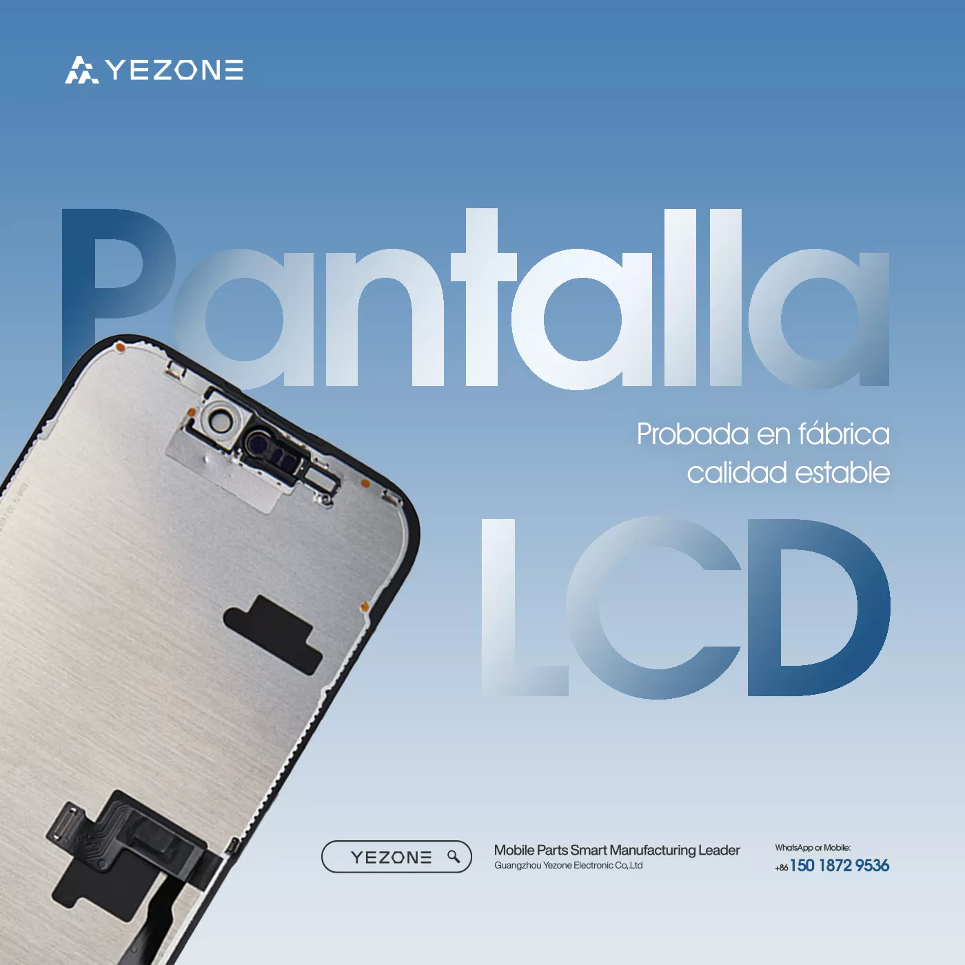 YEZONE mobile phone LCD screen assembly, factory tested for stable quality
